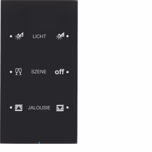 75143155 Touch sensor, 3'lü, Integro Bus bağl.KNX- R.3, siyah cam