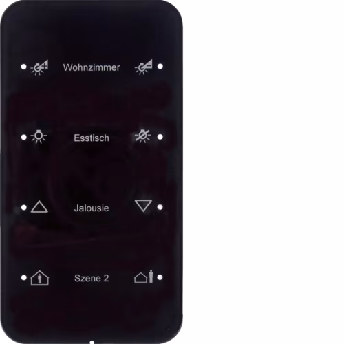 75144165 Touch sensor, 4'lü, Integro Bus bağl.KNX- R.1, siyah cam