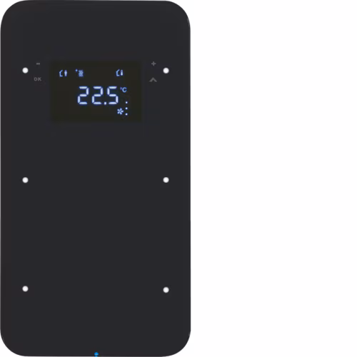 75642065 Touch sensor 2'li termo­stat, Integro bus bağlKNX-R.1, cam bl.