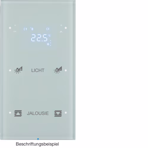 75642150 Touch sensor 2g termo­stat, Integro Bus bağl. KNX-R.3, cam,­parlak byz