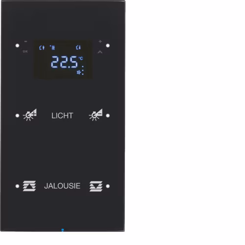 75642155 Touch sensor 2'li termo­stat, Integro bus bağlKNX-R.3, cam bl.