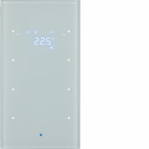75643030 KNX стеклянный 3g термостат, подключение к шине Integro, датчик KNX-TS, стр.byz