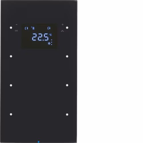 75643055 Touch sensor 3'lü termo­stat, Integro bus bağlKNX-R.3, cam bl.