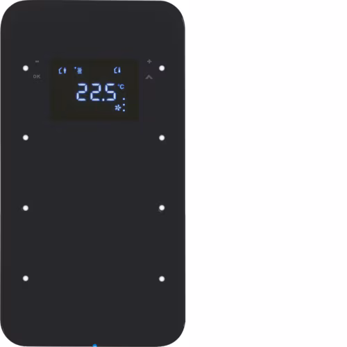 75643065 Touch sensor 3'lü termo­stat, Integro bus bağlKNX-R.1, cam bl.