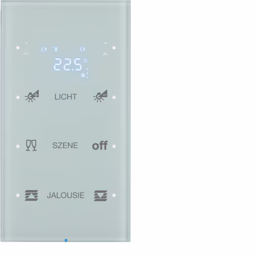 75643150 Touch sensor 3g termo­stat,In­tegro Bus bağl. KNX-R.3, cam,­parlak byz