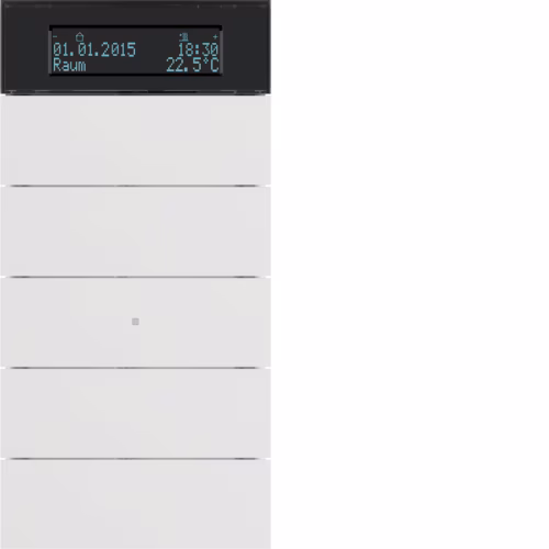 75665599 B.IQu 5'li termo­stat,KNX- B.IQ, beyaz, mat, plastik
