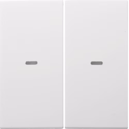 80960389 2'li buton modülü kapağı, şeffaf cam,/B.3/B.7, prlk beyaz