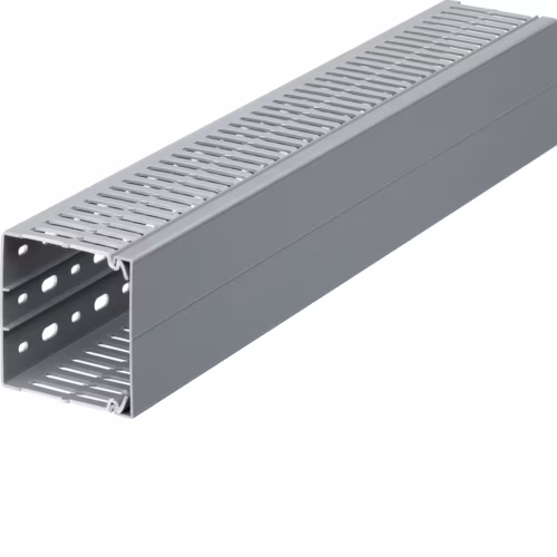 BA7A80080 PVC BA7A 80x80mm Gri Oluklu Pano Kanalı
