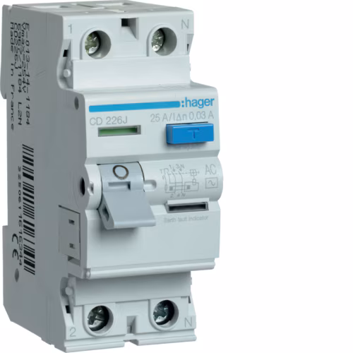 CD226J Компактный переключатель 2P 25A 30mA AC Class