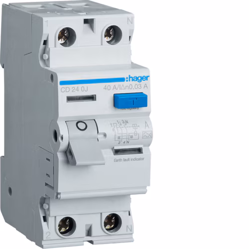 CD240J Kompakt şalter 2P 40A 30mA A Sınıfı