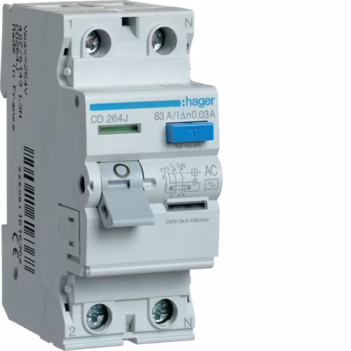 CD264J Компактный переключатель 2P 63A 30mA AC Class