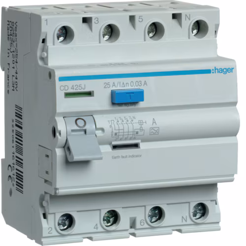 CD425J Kompakt şalter 4P 25A 30mA A Sınıfı