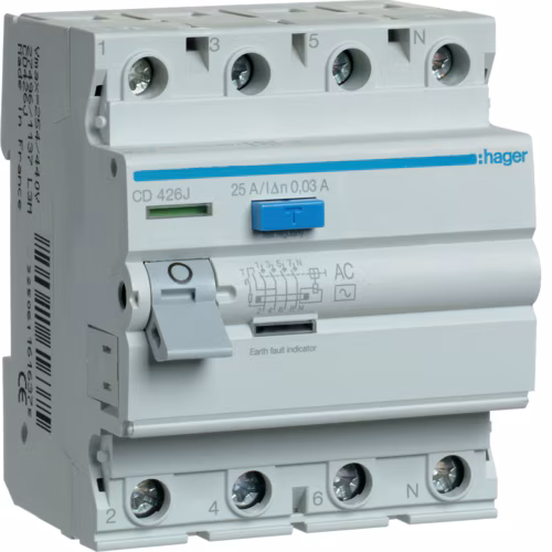 CD426J Компактный переключатель 4P 25A 30mA AC Class