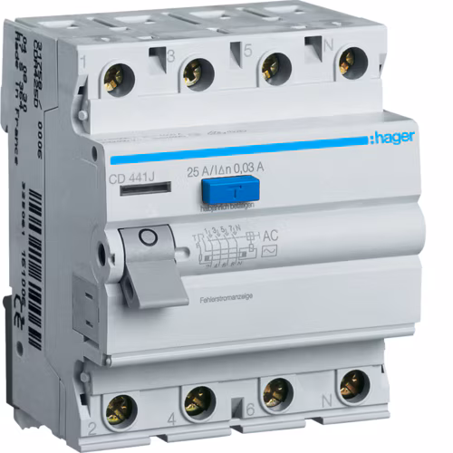 CD441J Компактный переключатель 4P 40A 30mA AC Class