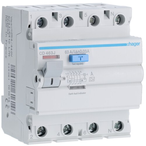 CD463J Kompakt şalter 4P 63A 30mA A Sınıfı