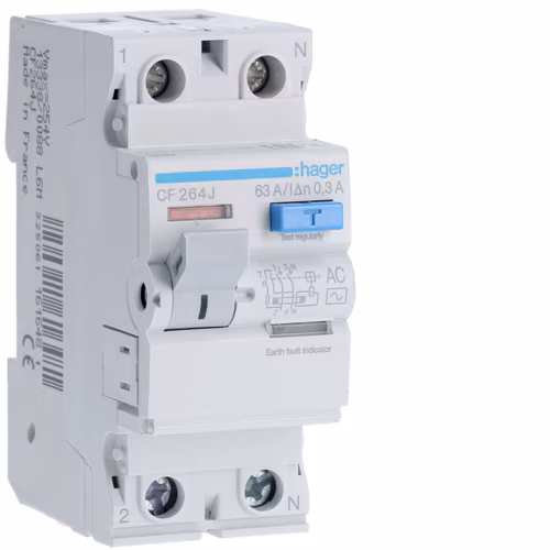 Компактный переключатель CF264J 2P 63A 300mA AC Class