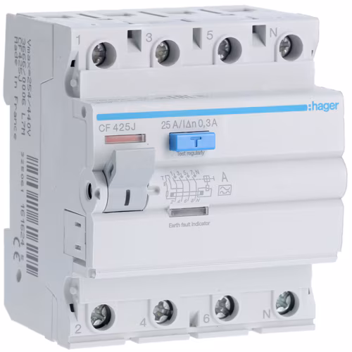 CF425J Kompakt şalter 4P 25A 300mA A Sınıfı