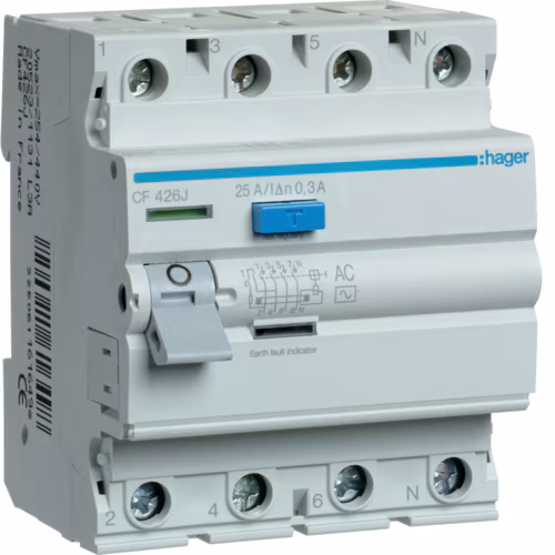 Компактный переключатель CF426J 4P 25A 300mA AC Class