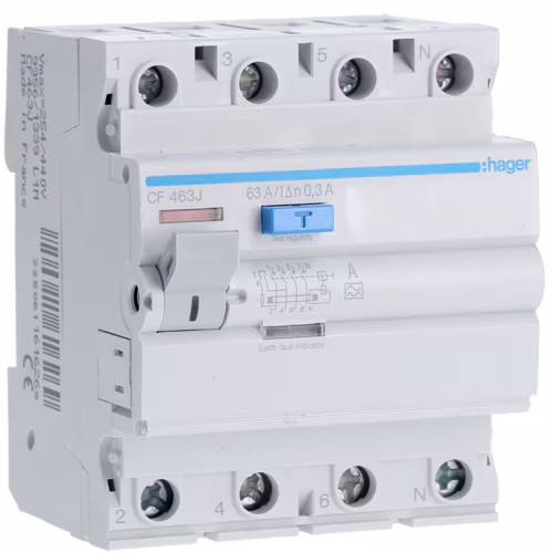 CF463J Kompakt şalter 4P 63A 300mA A Sınıfı