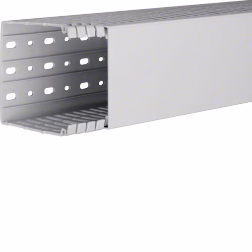 HA7100100 Oluklu pano kanalı halo­jensiz HA7 100x100mm açık gri