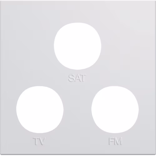 WXD256B TV SAT розетка 2 модуля, белая